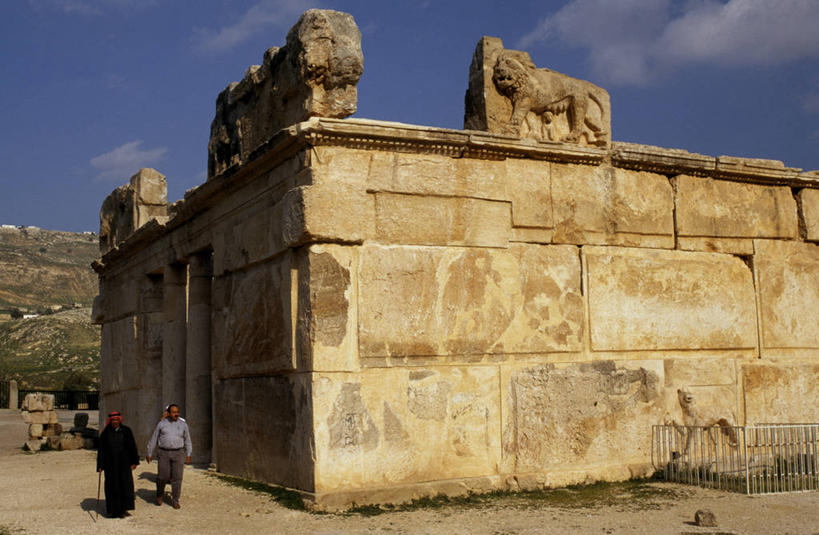 无人,横图,旅游,水,建筑,约旦,亚洲,城堡,摄影,井,考古学,中东,彩图,旅行