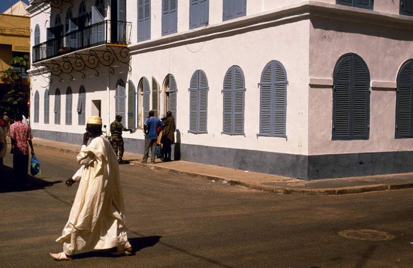 无人,横图,室外,度假,酒店,非洲,塞内加尔,百叶窗,庭院,拱门,橙色,摄影,高雅,华贵,圣路易,彩图