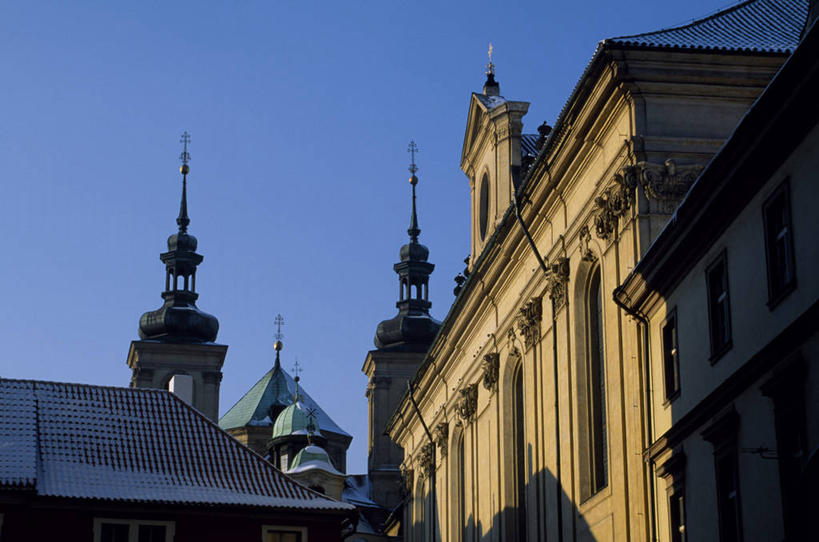 无人,横图,欧洲,捷克,雕像,六边形,十字架,柱子,尖顶,首都,豪华,文艺复兴,绿色,金色,摄影,圆顶建筑,中欧,捷克共和国,科林斯柱式,富丽,波西米亚,布拉格,圣人,柱式,彩图,吉普赛人