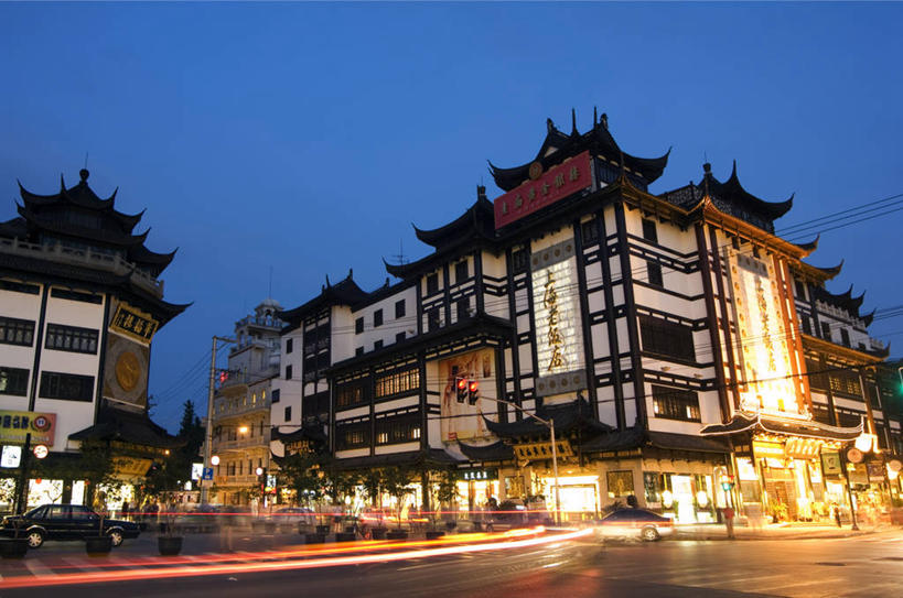 无人,横图,彩色,夜晚,旅游,建筑,上海,亚洲,光,城镇,历史,黄昏,地标建筑,豫园,摄影,五颜六色,明亮,照亮,色彩斑斓,中国文化,五彩缤纷,五彩斑斓,五光十色,彩图,旅行,传统文化,美人
