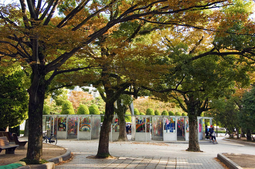 无人,公园,横图,烹饪,广岛县,日本,亚洲,日本文化,地形,料理,食品,历史,菜肴,美食,树,食物,风景,纸鹤,摄影,佳肴,纪念,留念,保护,怀念,东亚,本州,广岛和平纪念公园,秋天,彩图,传统文化,联合国教科文组织