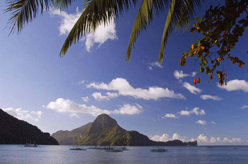 无人,横图,室外,海洋,山,水,棕榈树,菲律宾,亚洲,海湾,树,风景,自然,摄影,东南亚,宁静,巴拉望,爱妮岛,天堂镇,海滩,彩图,罢工,美人