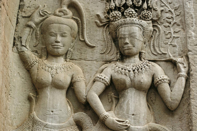 裸体,无人,寺庙,横图,旅游,性感,热情,雕塑,柬埔寨,亚洲,历史,摄影,宗教,宗教建筑,吴哥寺,暹粒,彩图,旅行,联合国教科文组织,柬埔寨文化