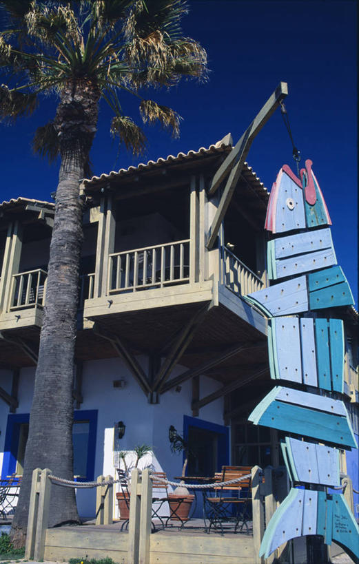 无人,竖图,室外,吃饭,渔业,阳台,棕榈树,葡萄牙,欧洲,木制,摄影,伊比利亚半岛,游艇码头,彩图,餐馆,咖啡馆