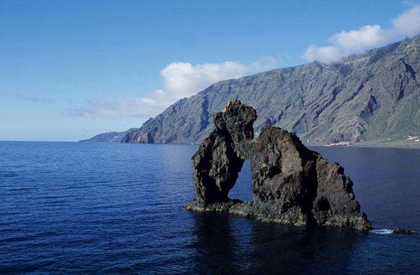 无人,横图,海洋,酒店,西班牙,欧洲,悬崖,摄影,宁静,加那利群岛,耶罗岛,大西洋群岛,岩石,彩图