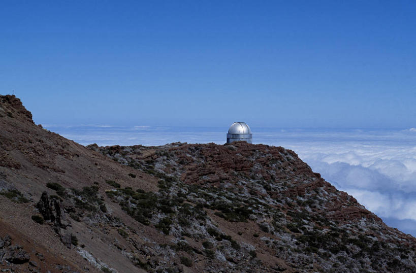 无人,天文台,横图,室外,火山,西班牙,欧洲,天文望远镜,摄影,圆顶建筑,加那利群岛,天文学,帕尔马,大西洋群岛,气象学,活火山,彩图