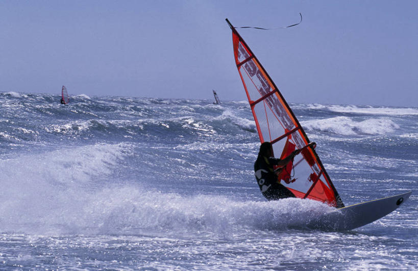 冲浪,一个人,横图,海浪,西班牙,欧洲,波形,极限运动,波浪,帆,摄影,生活方式,活动,航海,加那利群岛,大西洋群岛,大加纳利,彩图,帆板运动