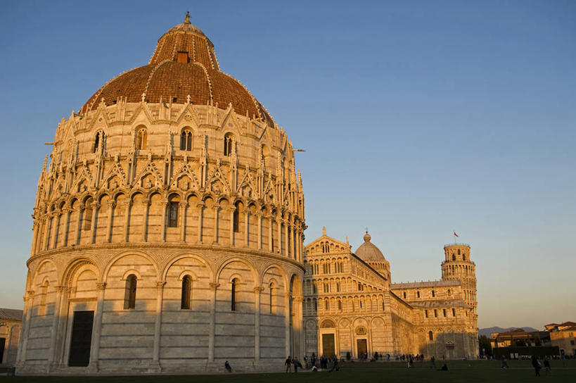 无人,教堂,横图,室外,旅游,日落,日光,意大利,欧洲,行人,游客,游人,柱子,大理石,路人,旅客,黄昏,摄影,宗教,高雅,比萨,比萨斜塔,基督教,意大利文化,托斯卡纳区,过客,彩图,大教堂