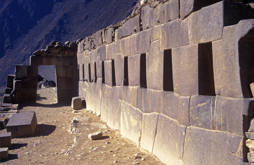 无人,横图,秘鲁,化石,山谷,废墟,南美,摄影,要塞,乌鲁班巴河谷,安地斯山脉,彩图