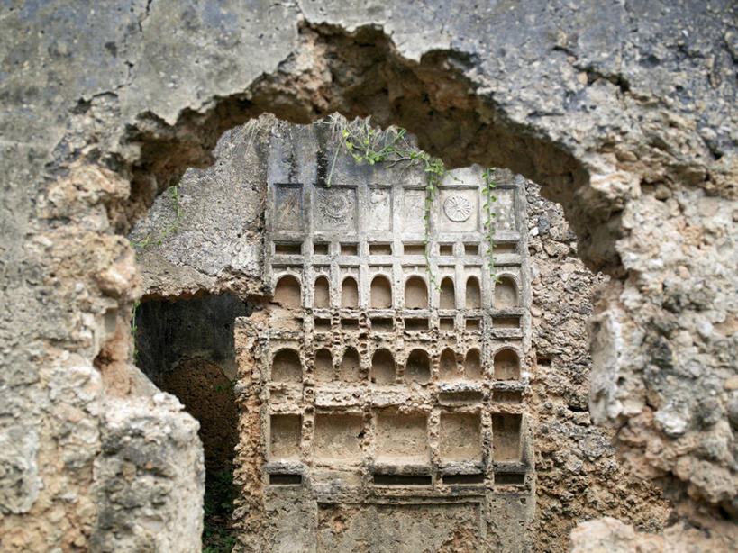 无人,横图,建筑,非洲,肯尼亚,破碎,珊瑚,破坏,馅饼,破损,摄影,粉碎,损坏,毁坏,法式食品,摧毁,破败,彩图