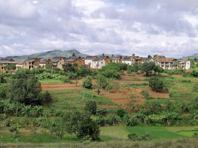 无人,农场,横图,室外,农业,阳台,非洲,马达加斯加,瓷砖,稻田,乡村,摄影,彩图