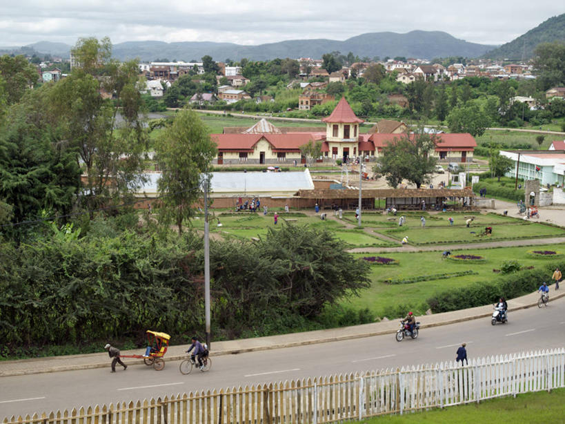 横图,温泉,城市,路,非洲,马达加斯加,城镇,黄包车,摄影,彩图