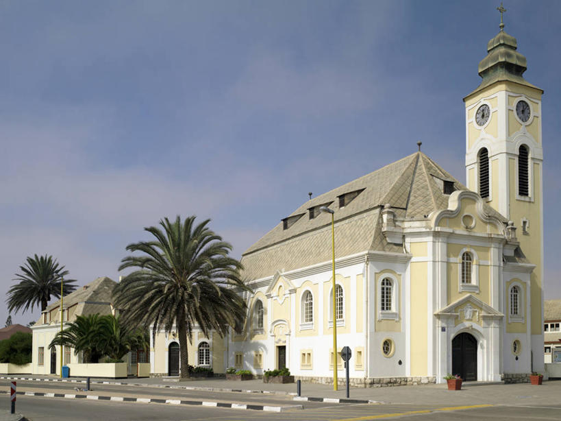 无人,教堂,横图,纳米比亚,城镇,摄影,宗教,基督教,彩图,帝国