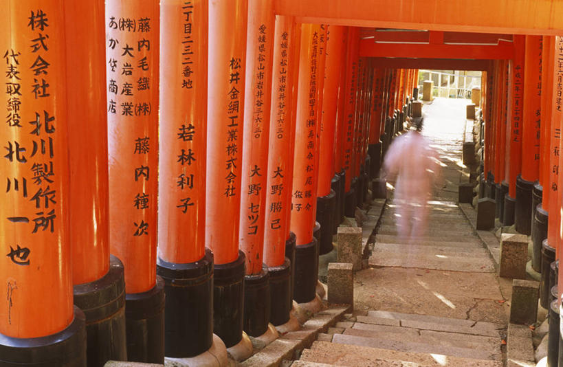东方人,横图,彩色,运动模糊,旅游,门,建筑,京都,日本,亚洲,行人,游客,游人,开,节日,日本文化,柱子,大门,鸟居,小路,日本料理,历史,文化,路人,旅客,台阶,红色,祈祷,健康,许愿,摄影,宗教,信仰,京都府,纪念,五颜六色,神道,祈求,色彩斑斓,神殿,五彩缤纷,东亚,本州,本州岛,日本国,近畿地方,近畿,神道教,五彩斑斓,五光十色,腐皮卷,过客,伏见稻荷大社,伏见区,平安,彩图,神,传统文化