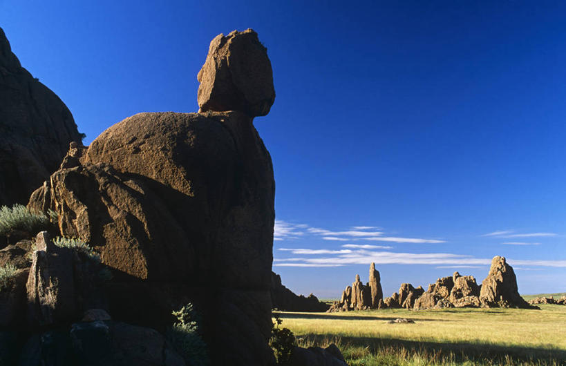 无人,横图,全景,室外,沙漠,蒙古,亚洲,地形,塔,宏伟,风景,摄影,戈壁滩,彩图