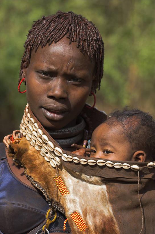 儿童,成年人,两个人,家庭,母亲,竖图,非洲,埃塞俄比亚,温暖,温馨,一家人,摄影,和睦,肖像,女人,彩图,融洽,传统文化