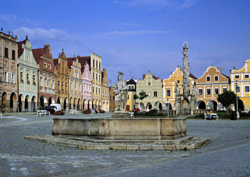 无人,广场,横图,摄影,捷克共和国,彩图