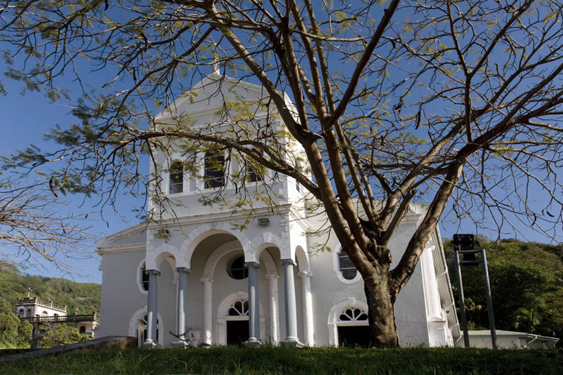 无人,教堂,横图,塞舌尔,岛,首都,摄影,印度洋,马埃岛,彩图