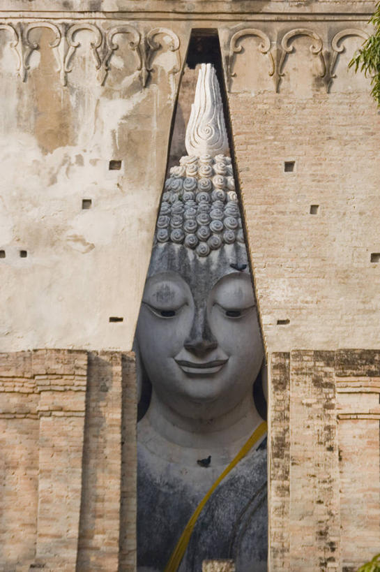 无人,竖图,特写,泰国,亚洲,雕像,素可泰,摄影,宗教,东南亚,泰国文化,西昌寺,彩图,素可泰遗址公园