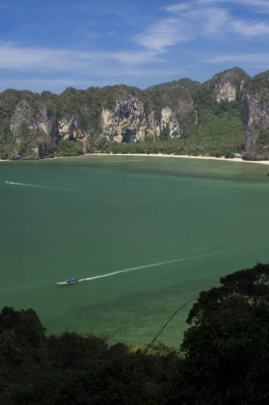 无人,竖图,室外,海洋,泰国,亚洲,悬崖,树,摄影,东南亚,热带气候,泰王国,石灰石,新西兰南岛,莱雷海滩,甲米,甲米府,海滩,岩石,彩图