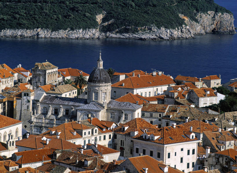 无人,横图,欧洲,克罗地亚,屋顶,摄影,巴尔干,前南斯拉夫,杜布罗夫尼克,亚得里亚海,彩图,旅行