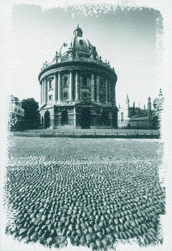 无人,竖图,黑白,城市,英国,欧洲,英格兰,摄影,西欧,北欧,英国文化,拉德克里夫图书馆,彩图