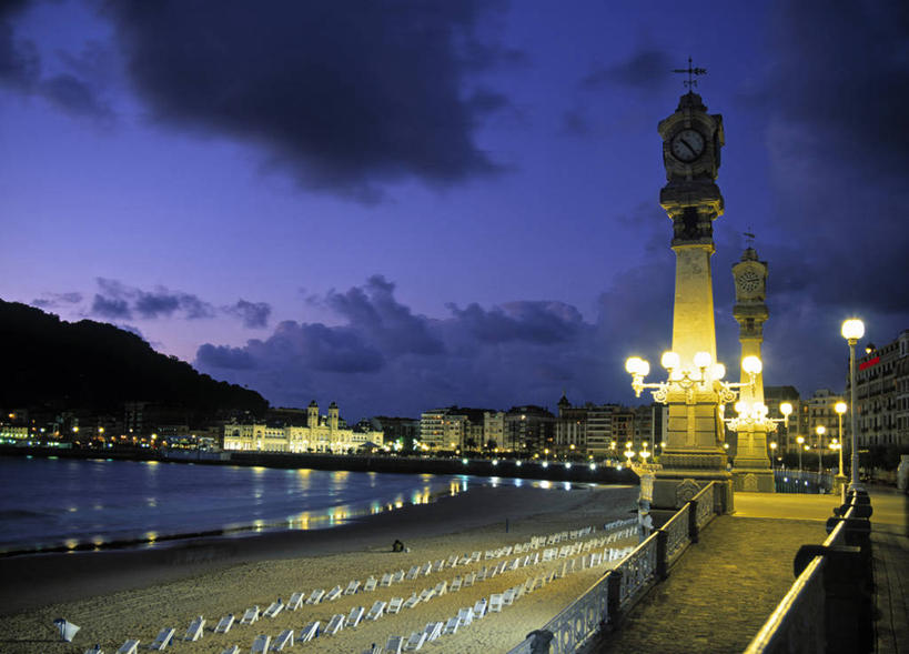 无人,横图,西班牙,欧洲,摄影,圣塞瓦斯蒂安,比斯开省,彩图,旅行