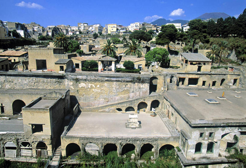 无人,横图,意大利,欧洲,废墟,摄影,考古学,意大利文化,坎帕尼亚,那不勒斯湾,赫库兰尼姆,彩图,旅行