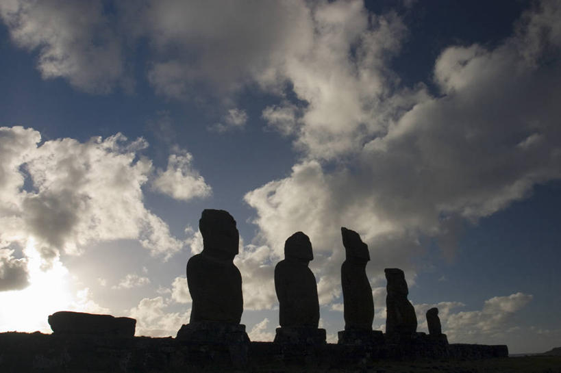无人,横图,复活节岛,智利,雕像,南美,摄影,考古学,太平洋,南美洲,拉丁美洲,美洲,剪影,波利尼西亚,亚美利加洲,南亚美利加洲,复活岛,智利共和国,波利尼西亚群岛,美国人,彩图,赫布亚岛,拉帕努伊岛,帕赛兰,伊斯特岛