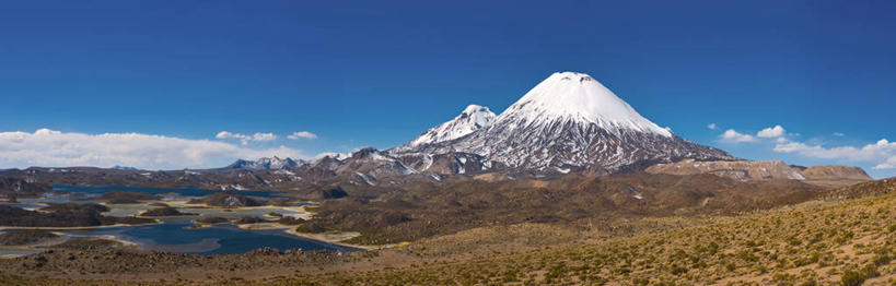 无人,横图,全景,室外,火山,智利,南美,摄影,拉丁美洲,朗卡国家公园,美国人,彩图