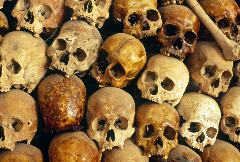 无人,横图,柬埔寨,亚洲,人头骨,首都,人体,摄影,东南亚,死亡,暴力,彩图,金边,灭种,大屠杀,柬埔寨文化