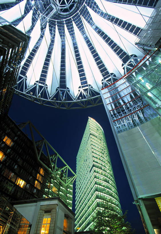 无人,广场,竖图,建筑,德国,欧洲,首都,现代,柏林,波茨坦广场,摄影,彩图,索尼中心