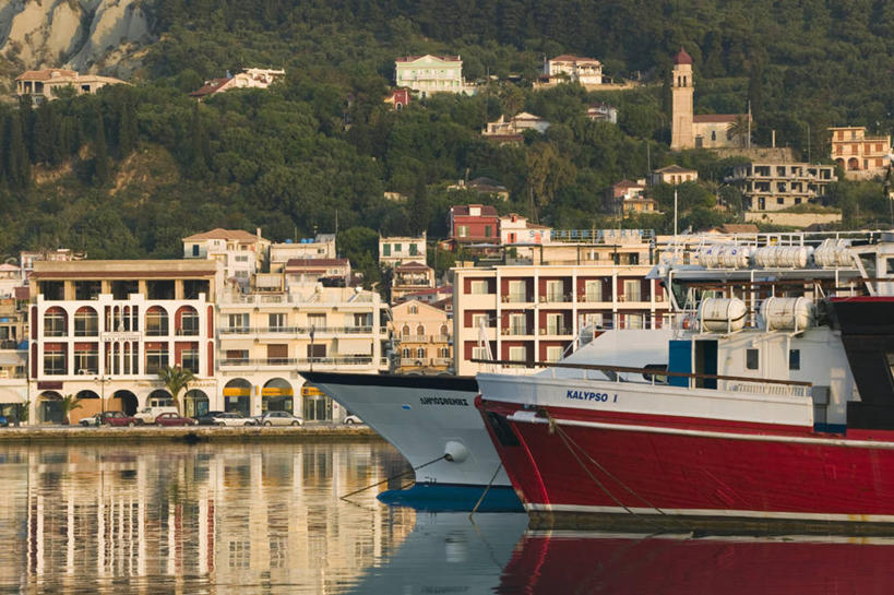 无人,码头,横图,港口,希腊,欧洲,摄影,西欧,地中海文化,南欧,希腊文化,扎金索斯,彩图,摆渡口,埠头,渡口,渡头,港湾,海港,货运码头,口岸,商港,艾奥尼亚群岛