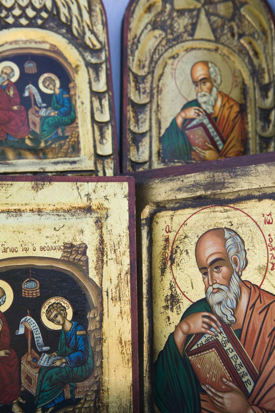 无人,竖图,希腊,欧洲,摄影,宗教,图标,西欧,爱琴海,地中海文化,南欧,希腊文化,作画,多德卡尼斯群岛,希腊共和国,佐泽卡尼索斯群岛,彩图,帕特莫斯岛,拔摩岛