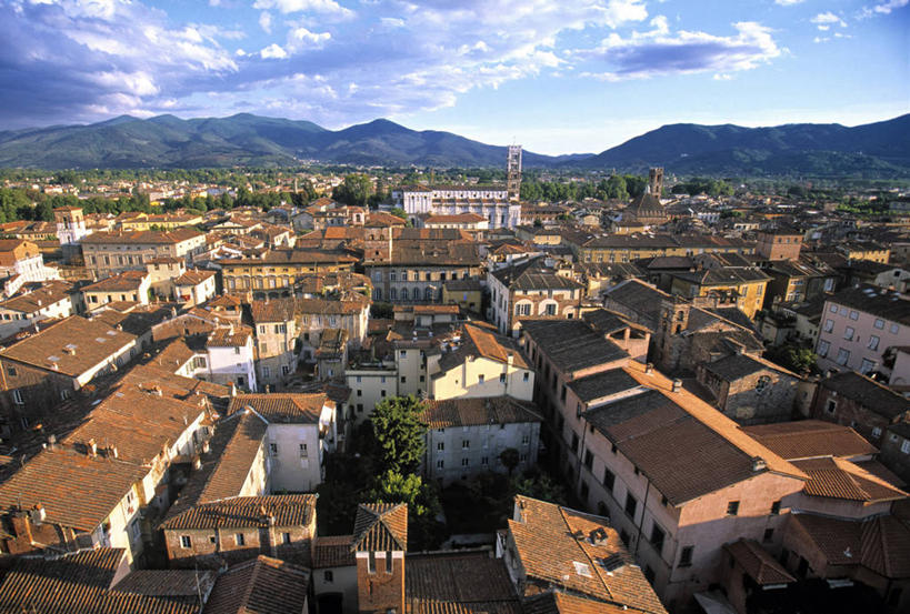 无人,横图,天际线,意大利,欧洲,摄影,托斯卡纳区,卢卡,彩图