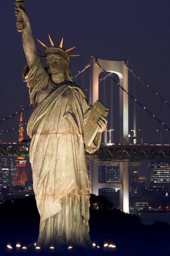 无人,竖图,夜晚,城市,东京,日本,亚洲,日本文化,首都,摄影,彩图,东京彩虹桥