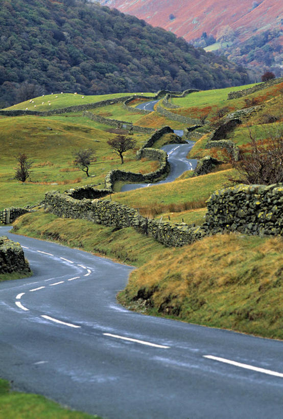 无人,竖图,英国,欧洲,英格兰,摄影,蜿蜒,坎布里亚,彩图