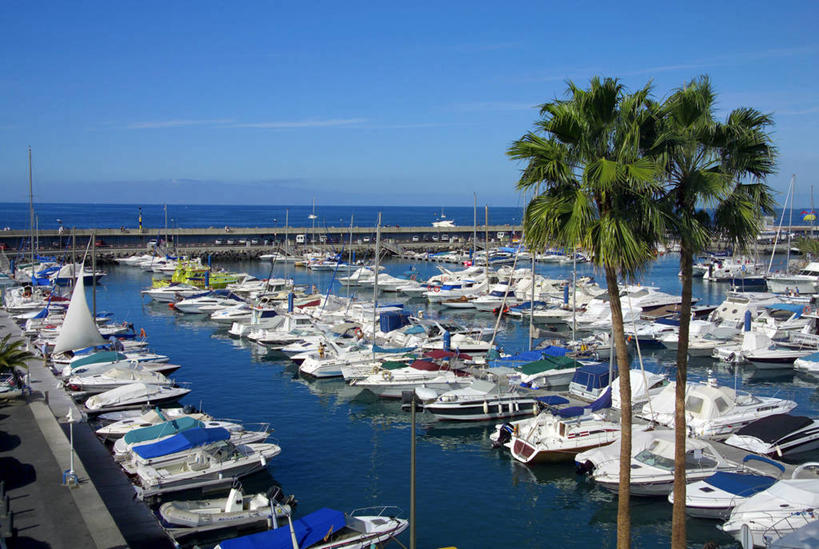 无人,横图,西班牙,游艇,摄影,加那利群岛,游艇码头,特内里费岛,大西洋群岛,彩图,旅行