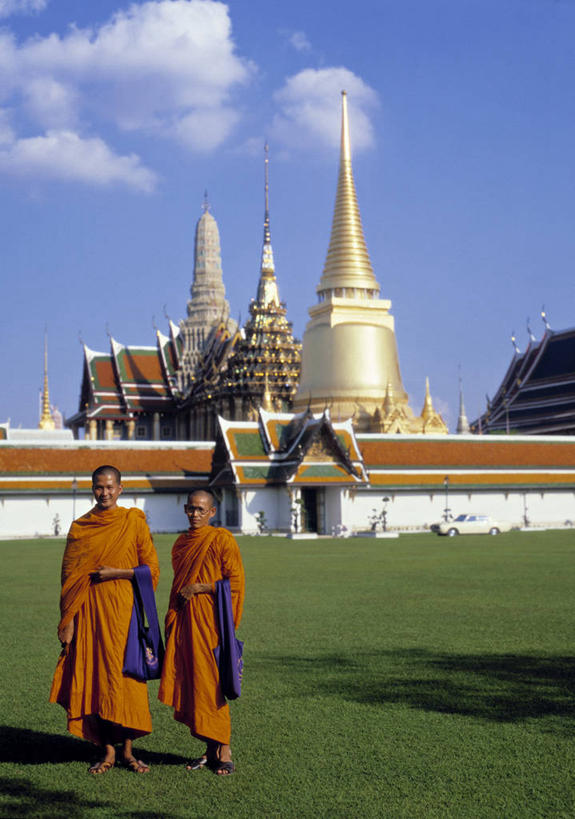 两个人,竖图,曼谷,泰国,亚洲,首都,摄影,佛教,玉佛寺,彩图,旅行