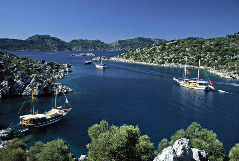 无人,横图,船,欧洲,土耳其,亚洲,摄影,地中海文化,羽衣甘蓝,彩图,旅行,卡斯