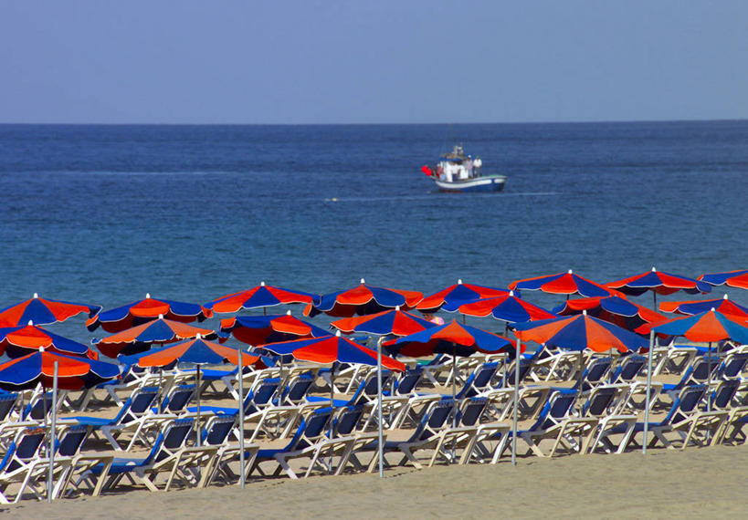 无人,横图,室外,船,西班牙,欧洲,岛,阳伞,摄影,富埃特文图拉岛,大西洋群岛,海滩,彩图,钓鱼,旅行