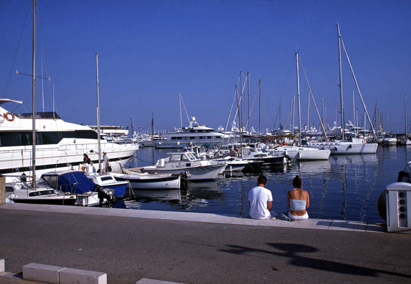 两个人,横图,法国,欧洲,戛纳,摄影,普罗旺斯,地中海文化,彩图,海港,旧港