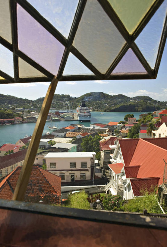 无人,竖图,格林纳达,岛,摄影,拉丁美洲,彩图,海港