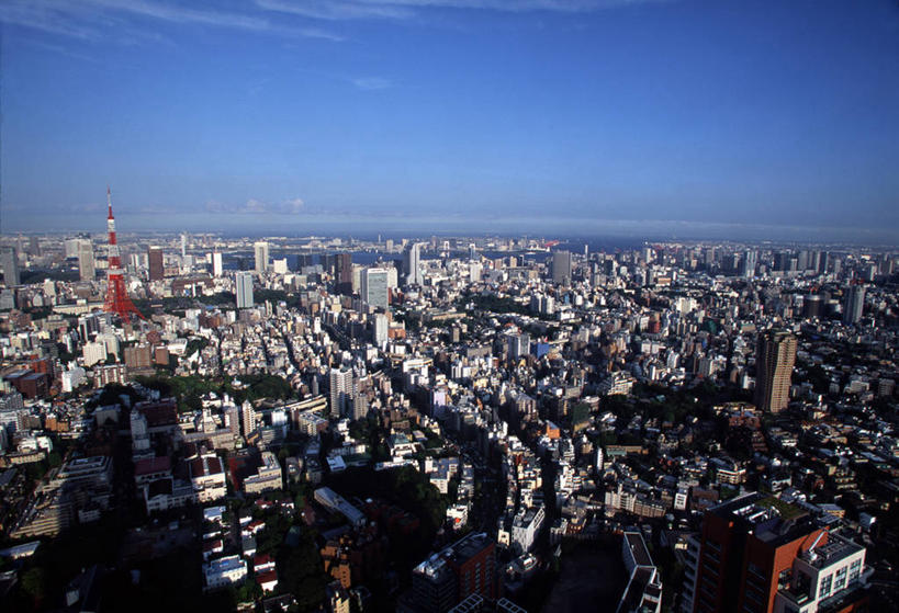 无人,横图,俯视,航拍,室外,天际线,城市,东京,日本,亚洲,首都,摄影,鸟瞰,港区,六本木,彩图,高角度拍摄