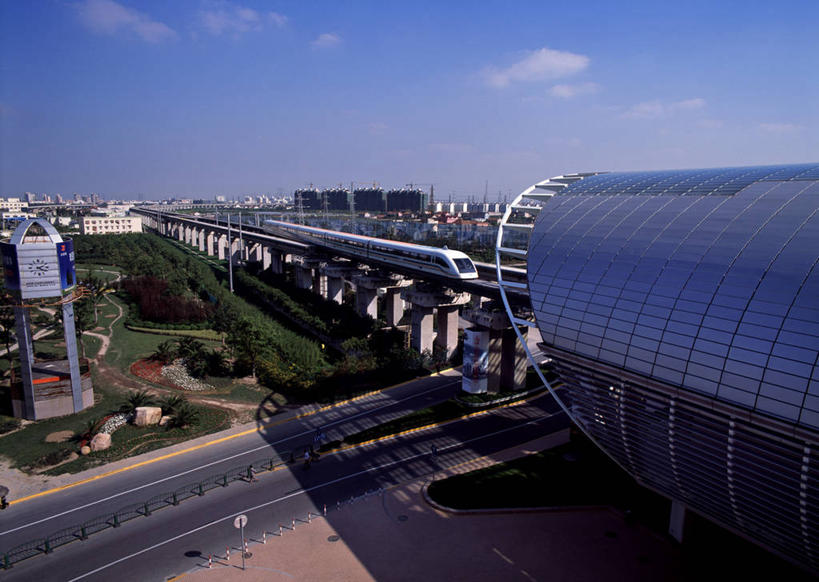 无人,横图,城市,火车,上海,亚洲,列车,车,交通工具,运输,摄影,迅速,载具,高速列车,彩图,铁路列车