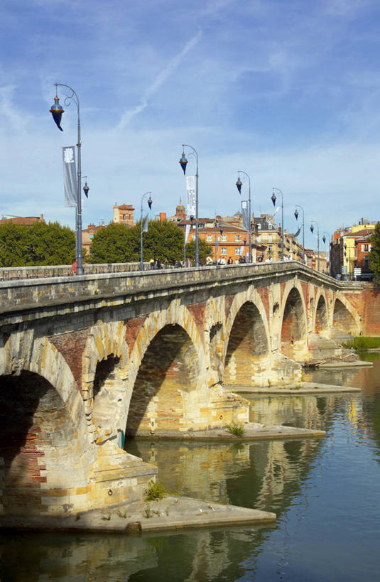 无人,竖图,室外,河流,法国,欧洲,桥,首都,摄影,法国文化,新桥,图卢兹,上加龙,彩图,旅行