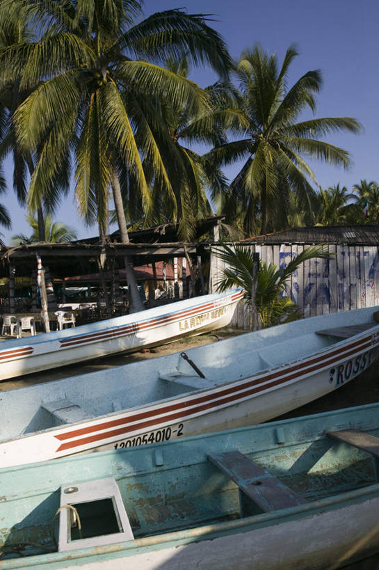 无人,竖图,墨西哥,美国,渔船,摄影,北美,北美洲,中美洲,拉丁美洲,美洲,北亚美利加洲,亚美利加洲,格雷罗,彩图,美利坚合众国