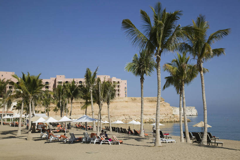 无人,横图,室外,城市,棕榈树,阿曼,首都,摄影,中东,波斯湾,大马斯喀特,阿拉伯,海滩,彩图,阿拉伯半岛