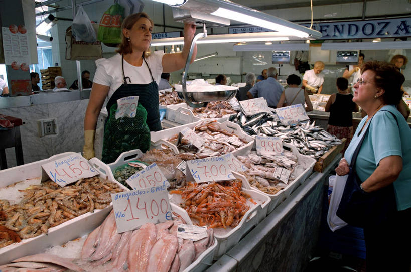 横图,西班牙,欧洲,市场,摄影,南欧,首府,西班牙王国,瓦伦西亚,巴伦西亚,瓦伦西亚自治区,卡斯特利翁省,海产,彩图,卡斯特利翁.德拉普拉纳