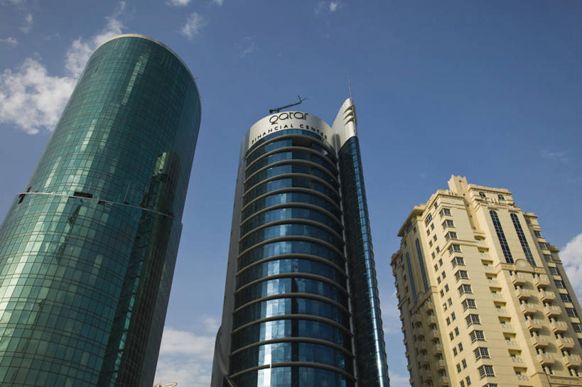 无人,办公室,横图,城市,卡塔尔,首都,图像,摄影,中东,波斯湾,多哈,金融区,彩图,阿拉伯半岛